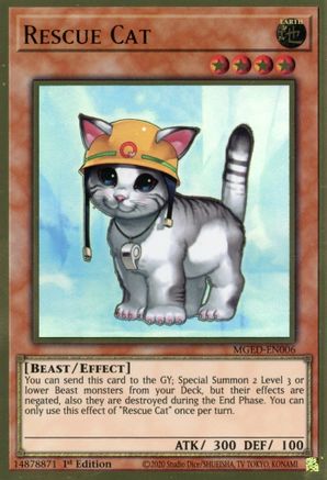 Rescue Cat (MGED-EN006) - Maximum Gold: El Dorado 1st Edition Maximum Gold: El Dorado Yugioh Single  Squirtle Squad Card Shop.