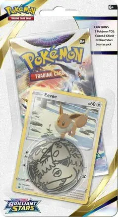 Brilliant Stars Single Pack Blister [Eevee] SWSH09: Brilliant Stars Pokemon Sealed  Squirtle Squad Card Shop.