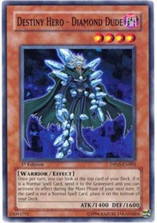 Destiny Hero - Diamond Dude (DP05-EN003) - Duelist Pack 5: Aster Phoenix 1st Edition Duelist Pack 5: Aster Phoenix Yugioh Single  Squirtle Squad Card Shop.