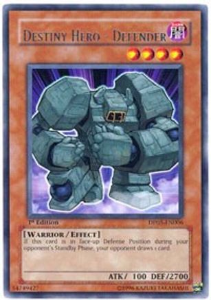 Destiny Hero - Defender (DP05-EN006) - Duelist Pack 5: Aster Phoenix 1st Edition Duelist Pack 5: Aster Phoenix Yugioh Single  Squirtle Squad Card Shop.