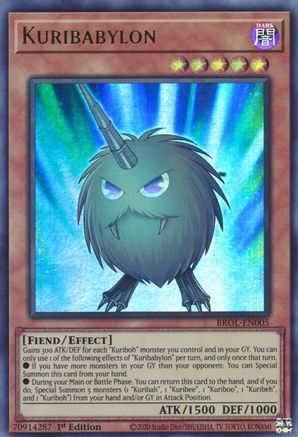 Kuribabylon (BROL-EN005) - Brothers of Legend 1st Edition Brothers of Legend Yugioh Single  Squirtle Squad Card Shop.