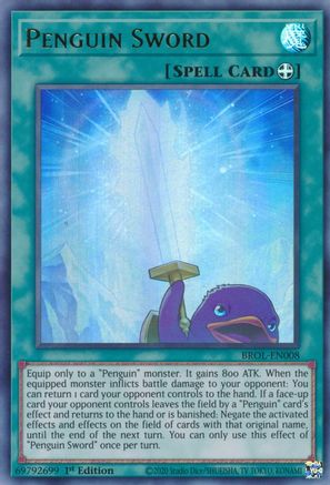 Penguin Sword (BROL-EN008) - Brothers of Legend 1st Edition Brothers of Legend Yugioh Single  Squirtle Squad Card Shop.