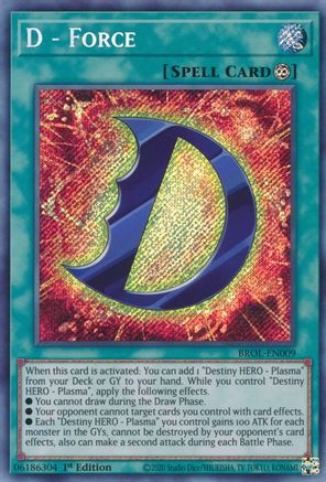 D - Force (BROL-EN009) - Brothers of Legend 1st Edition Brothers of Legend Yugioh Single  Squirtle Squad Card Shop.