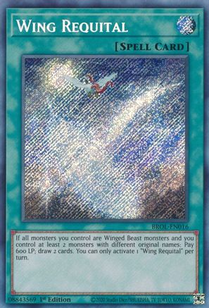 Wing Requital (BROL-EN016) - Brothers of Legend 1st Edition Brothers of Legend Yugioh Single  Squirtle Squad Card Shop.