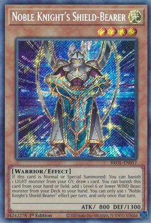 Noble Knight's Shield-Bearer (BROL-EN017) - Brothers of Legend 1st Edition Brothers of Legend Yugioh Single  Squirtle Squad Card Shop.