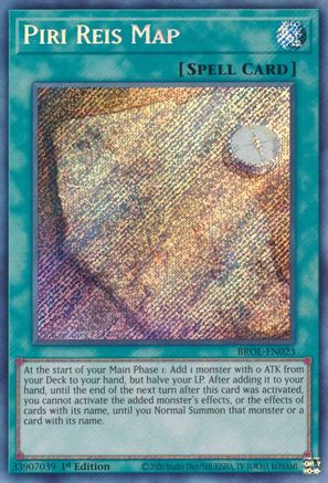 Piri Reis Map (BROL-EN023) - Brothers of Legend 1st Edition Brothers of Legend Yugioh Single  Squirtle Squad Card Shop.