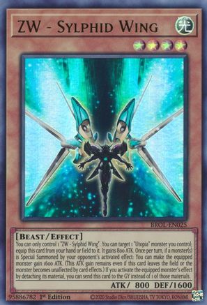 ZW - Sylphid Wing (BROL-EN025) - Brothers of Legend 1st Edition Brothers of Legend Yugioh Single  Squirtle Squad Card Shop.