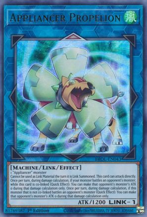 Appliancer Propelion (BROL-EN043) - Brothers of Legend 1st Edition Brothers of Legend Yugioh Single  Squirtle Squad Card Shop.