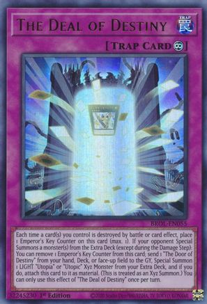 The Deal of Destiny (BROL-EN055) - Brothers of Legend 1st Edition Brothers of Legend Yugioh Single  Squirtle Squad Card Shop.
