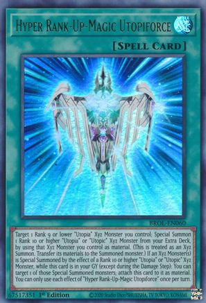 Hyper Rank-Up-Magic Utopiforce (BROL-EN060) - Brothers of Legend 1st Edition Brothers of Legend Yugioh Single  Squirtle Squad Card Shop.