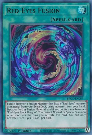 Red-Eyes Fusion (BROL-EN067) - Brothers of Legend 1st Edition Brothers of Legend Yugioh Single  Squirtle Squad Card Shop.
