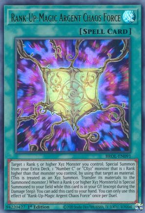 Rank-Up-Magic Argent Chaos Force (BROL-EN091) - Brothers of Legend 1st Edition Brothers of Legend Yugioh Single  Squirtle Squad Card Shop.
