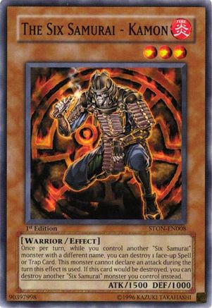 The Six Samurai - Kamon (STON-EN008) - Strike of Neos 1st Edition Strike of Neos Yugioh Single  Squirtle Squad Card Shop.