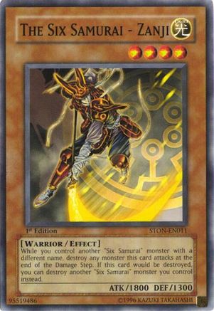 The Six Samurai - Zanji (STON-EN011) - Strike of Neos 1st Edition Strike of Neos Yugioh Single  Squirtle Squad Card Shop.