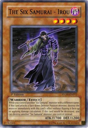 The Six Samurai - Irou (STON-EN012) - Strike of Neos Unlimited Strike of Neos Yugioh Single  Squirtle Squad Card Shop.