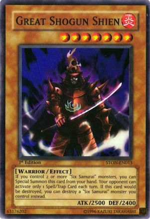 Great Shogun Shien (STON-EN013) - Strike of Neos 1st Edition Strike of Neos Yugioh Single  Squirtle Squad Card Shop.