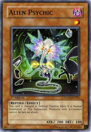 Alien Psychic (STON-EN031) - Strike of Neos Unlimited Strike of Neos Yugioh Single  Squirtle Squad Card Shop.