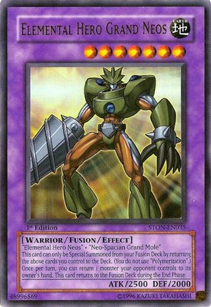 Elemental Hero Grand Neos (STON-EN035) - Strike of Neos Unlimited Strike of Neos Yugioh Single  Squirtle Squad Card Shop.