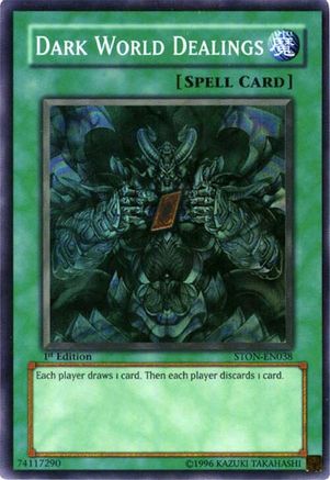 Dark World Dealings (STON-EN038) - Strike of Neos Unlimited Strike of Neos Yugioh Single  Squirtle Squad Card Shop.