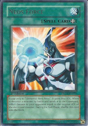 Neos Force (STON-EN039) - Strike of Neos Unlimited Strike of Neos Yugioh Single  Squirtle Squad Card Shop.