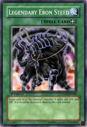 Legendary Ebon Steed (STON-EN040) - Strike of Neos 1st Edition Strike of Neos Yugioh Single  Squirtle Squad Card Shop.