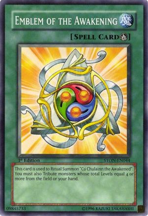 Emblem of the Awakening (STON-EN044) - Strike of Neos 1st Edition Strike of Neos Yugioh Single  Squirtle Squad Card Shop.