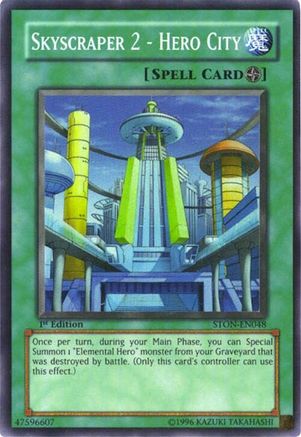 Skyscraper 2 - Hero City (STON-EN048) - Strike of Neos Unlimited Strike of Neos Yugioh Single  Squirtle Squad Card Shop.