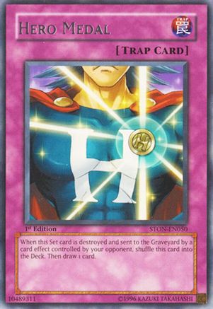 Hero Medal (STON-EN050) - Strike of Neos Unlimited Strike of Neos Yugioh Single  Squirtle Squad Card Shop.