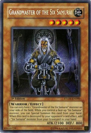 Grandmaster of the Six Samurai (STON-EN000) - Strike of Neos Unlimited Strike of Neos Yugioh Single  Squirtle Squad Card Shop.