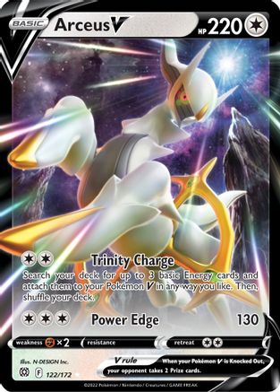 Arceus V 122  - Holofoil SWSH09 Brilliant Stars - Ultra Rare SWSH09: Brilliant Stars Pokemon Single  Squirtle Squad Card Shop.
