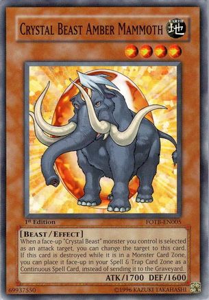 Crystal Beast Amber Mammoth (FOTB-EN005) - Force of the Breaker Unlimited Force of the Breaker Yugioh Single  Squirtle Squad Card Shop.