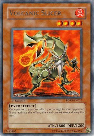 Volcanic Slicer (FOTB-EN012) - Force of the Breaker Unlimited Force of the Breaker Yugioh Single  Squirtle Squad Card Shop.