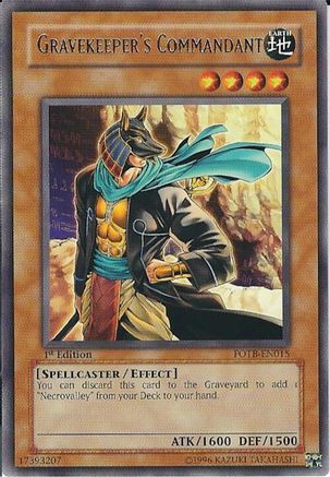 Gravekeeper's Commandant (FOTB-EN015) - Force of the Breaker Unlimited Force of the Breaker Yugioh Single  Squirtle Squad Card Shop.