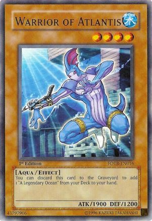 Warrior of Atlantis (FOTB-EN016) - Force of the Breaker Unlimited Force of the Breaker Yugioh Single  Squirtle Squad Card Shop.