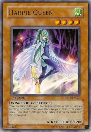 Harpie Queen (FOTB-EN020) - Force of the Breaker Unlimited Force of the Breaker Yugioh Single  Squirtle Squad Card Shop.