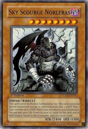 Sky Scourge Norleras (FOTB-EN022) - Force of the Breaker 1st Edition Force of the Breaker Yugioh Single  Squirtle Squad Card Shop.