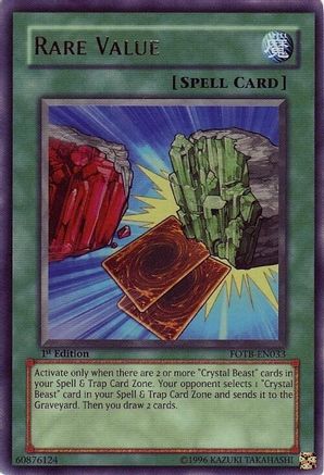 Rare Value (FOTB-EN033) - Force of the Breaker Unlimited Force of the Breaker Yugioh Single  Squirtle Squad Card Shop.