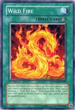 Wild Fire (FOTB-EN039) - Force of the Breaker Unlimited Force of the Breaker Yugioh Single  Squirtle Squad Card Shop.