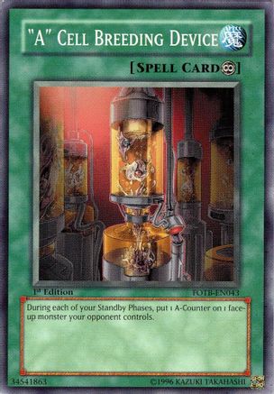 "A" Cell Breeding Device (FOTB-EN043) - Force of the Breaker 1st Edition Force of the Breaker Yugioh Single  Squirtle Squad Card Shop.