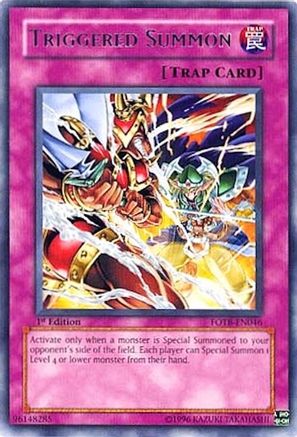 Triggered Summon (FOTB-EN046) - Force of the Breaker Unlimited Force of the Breaker Yugioh Single  Squirtle Squad Card Shop.