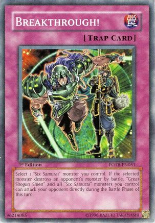Breakthrough! (FOTB-EN051) - Force of the Breaker 1st Edition Force of the Breaker Yugioh Single  Squirtle Squad Card Shop.
