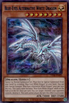 Blue-Eyes Alternative White Dragon (SBPR-EN003) - Miscellaneous Promotional Cards Limited Miscellaneous Promotional Cards Yugioh Single  Squirtle Squad Card Shop.
