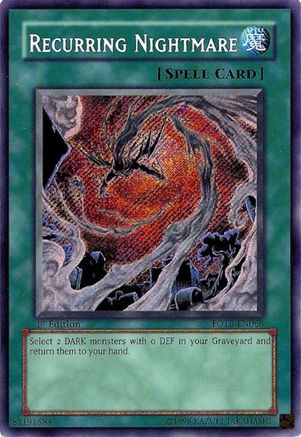 Recurring Nightmare (FOTB-EN066) - Force of the Breaker Unlimited Force of the Breaker Yugioh Single  Squirtle Squad Card Shop.