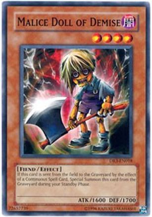 Malice Doll of Demise (DR3-EN018) - Dark Revelation Volume 3 Unlimited Dark Revelation Volume 3 Yugioh Single  Squirtle Squad Card Shop.