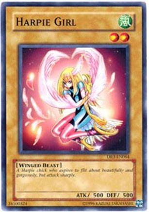 Harpie Girl (DR3-EN064) - Dark Revelation Volume 3 Unlimited Dark Revelation Volume 3 Yugioh Single  Squirtle Squad Card Shop.