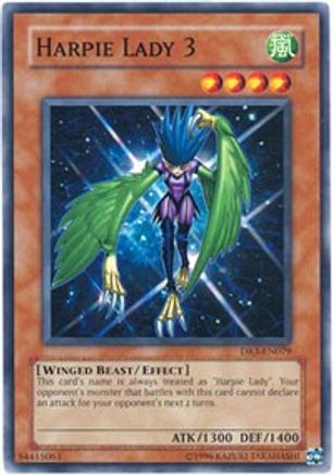 Harpie Lady 3 (DR3-EN079) - Dark Revelation Volume 3 Unlimited Dark Revelation Volume 3 Yugioh Single  Squirtle Squad Card Shop.