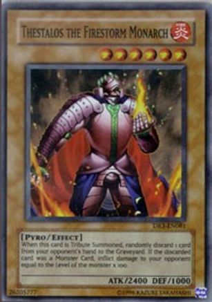 Thestalos the Firestorm Monarch (DR3-EN081) - Dark Revelation Volume 3 Unlimited Dark Revelation Volume 3 Yugioh Single  Squirtle Squad Card Shop.