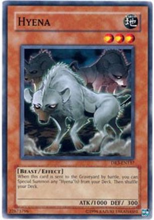 Hyena (DR3-EN137) - Dark Revelation Volume 3 Unlimited Dark Revelation Volume 3 Yugioh Single  Squirtle Squad Card Shop.
