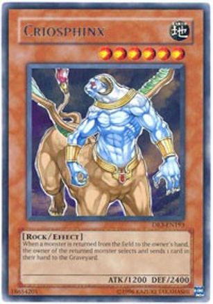 Criosphinx (DR3-EN193) - Dark Revelation Volume 3 Unlimited Dark Revelation Volume 3 Yugioh Single  Squirtle Squad Card Shop.