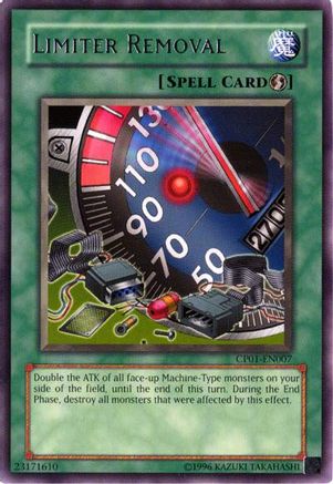 Limiter Removal (CP01-EN007) - Champion Pack 1 Unlimited Champion Pack 1 Yugioh Single  Squirtle Squad Card Shop.